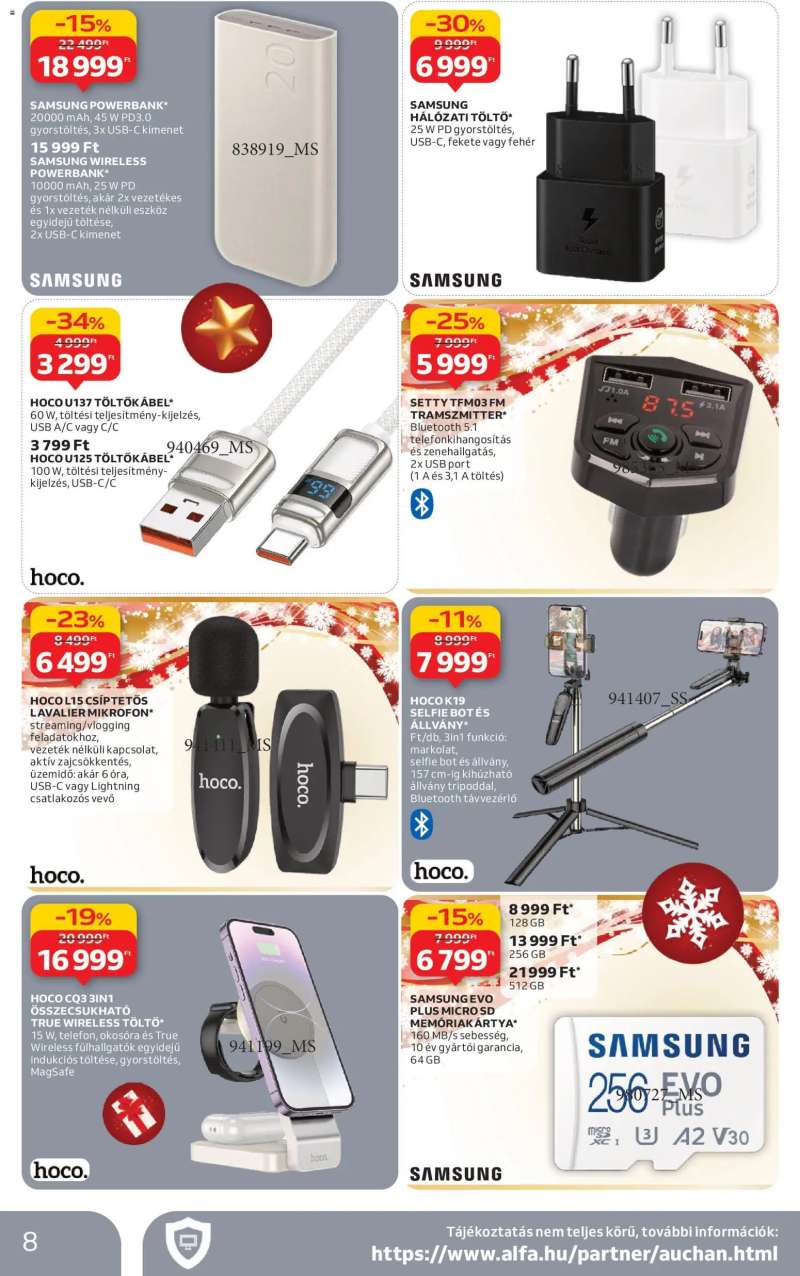 Auchan Hipermarket elektronikai termékek 8 oldal