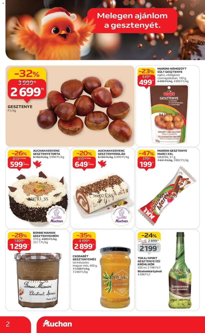 Auchan Hipermarket gesztenye ajánlataink 2 oldal