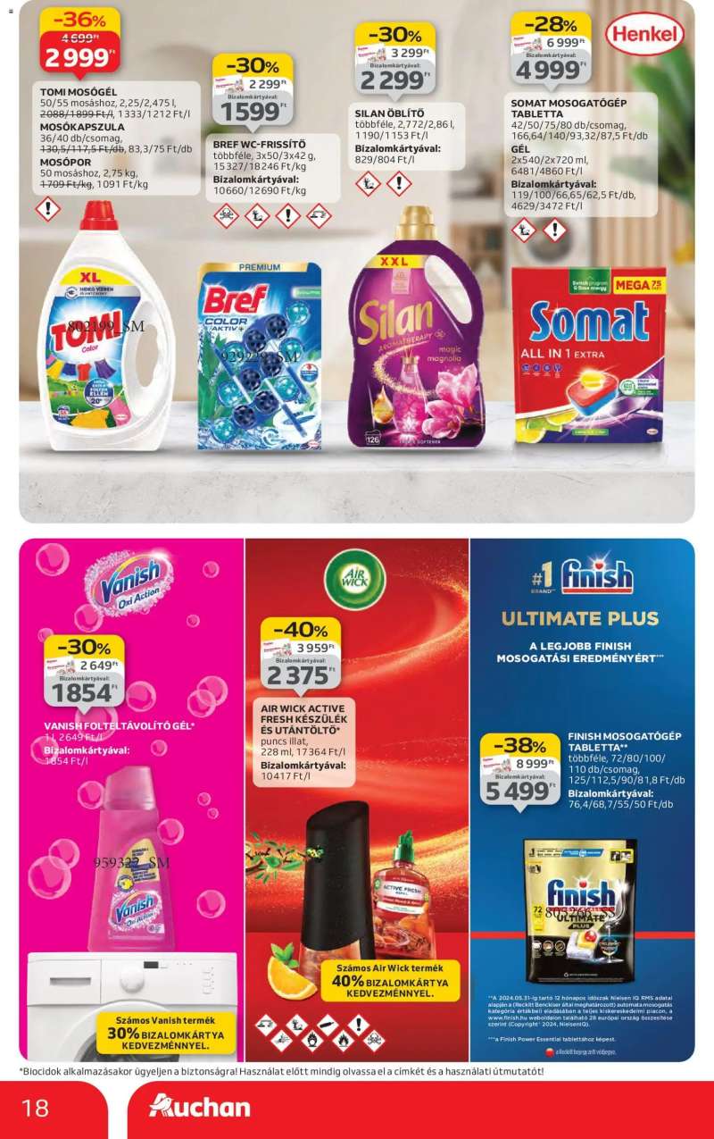 Auchan Hipermarket márkás akciók 18 oldal