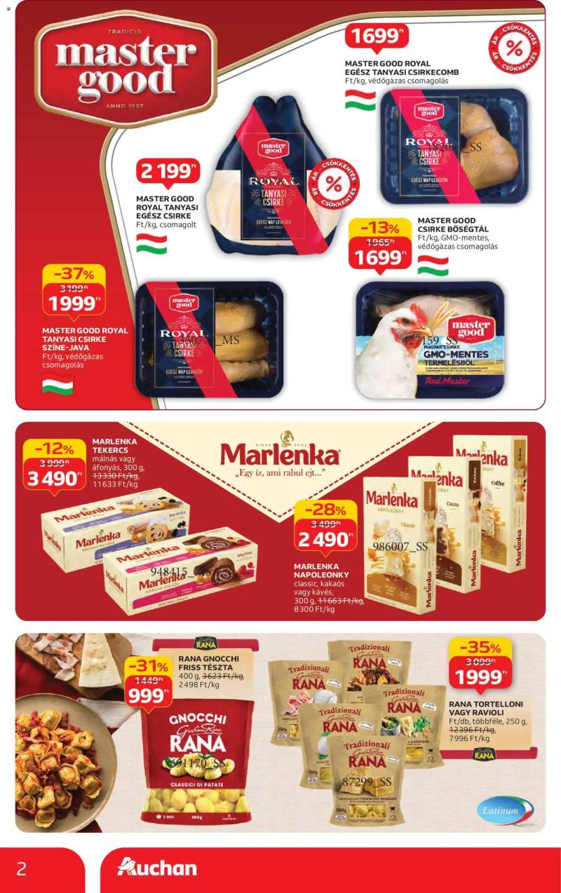 Auchan Hipermarket márkás akciók 2 oldal