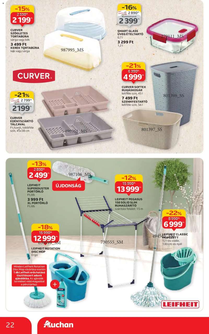 Auchan Hipermarket márkás akciók 22 oldal