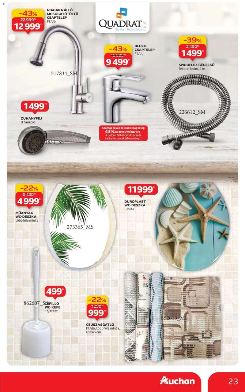 Auchan Hipermarket márkás akciók 23 oldal