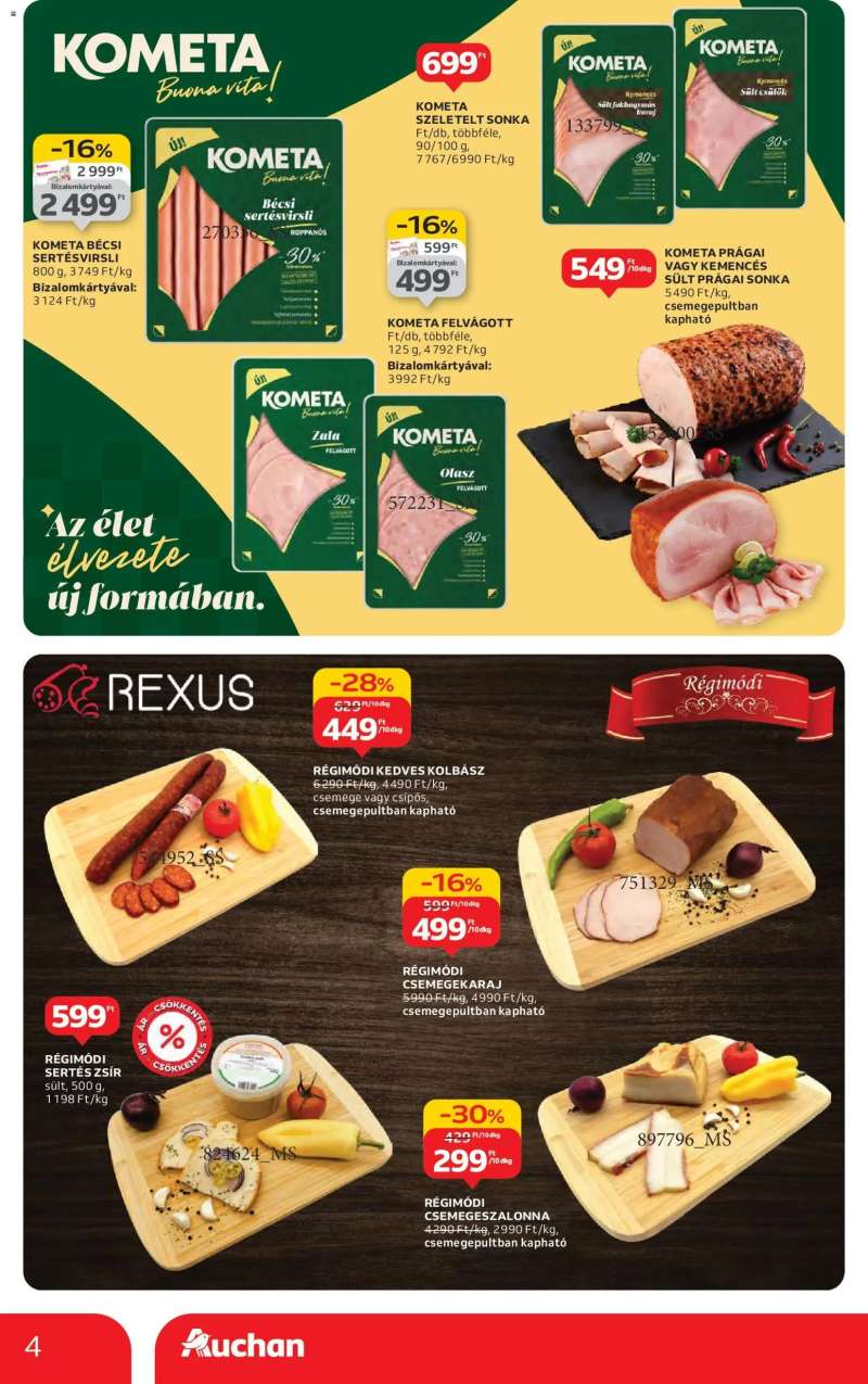 Auchan Hipermarket márkás akciók 4 oldal