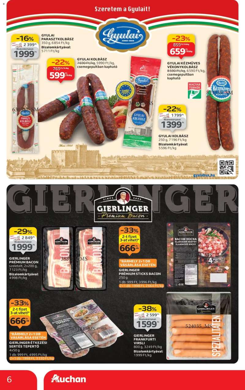 Auchan Hipermarket márkás akciók 6 oldal
