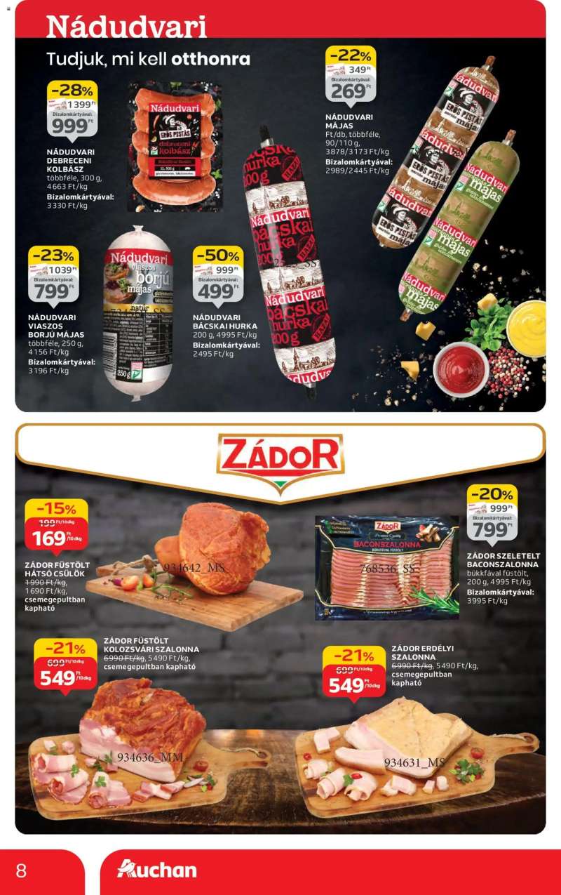 Auchan Hipermarket márkás akciók 8 oldal