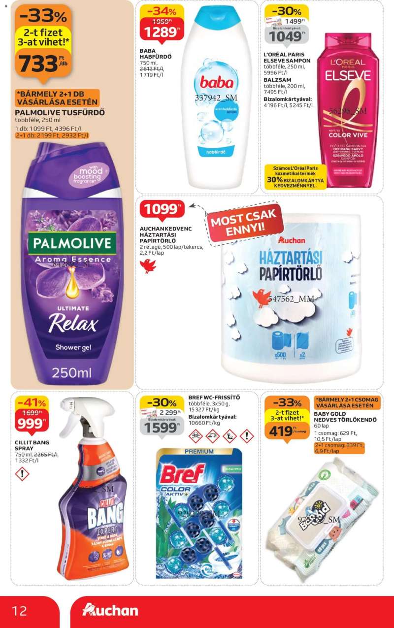 Auchan Szupermarket akciós újság 12 oldal