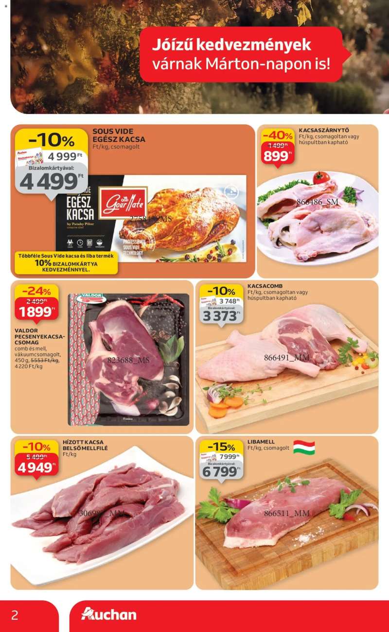 Auchan Szupermarket akciós újság 2 oldal