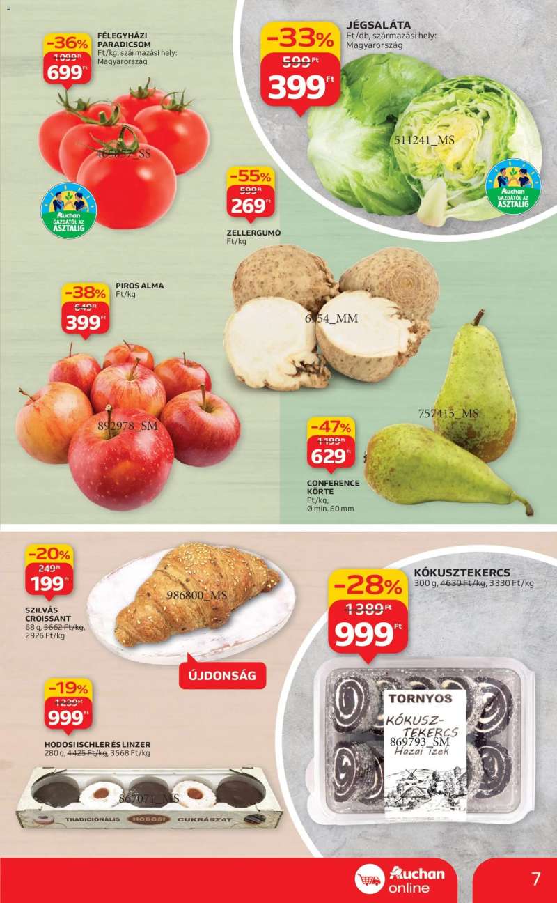 Auchan Szupermarket akciós újság 7 oldal