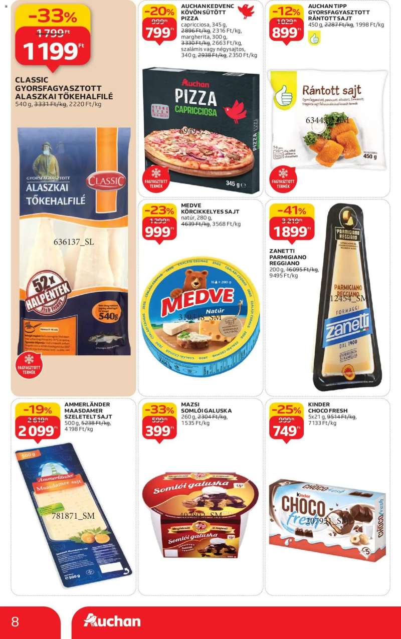 Auchan Szupermarket akciós újság 8 oldal