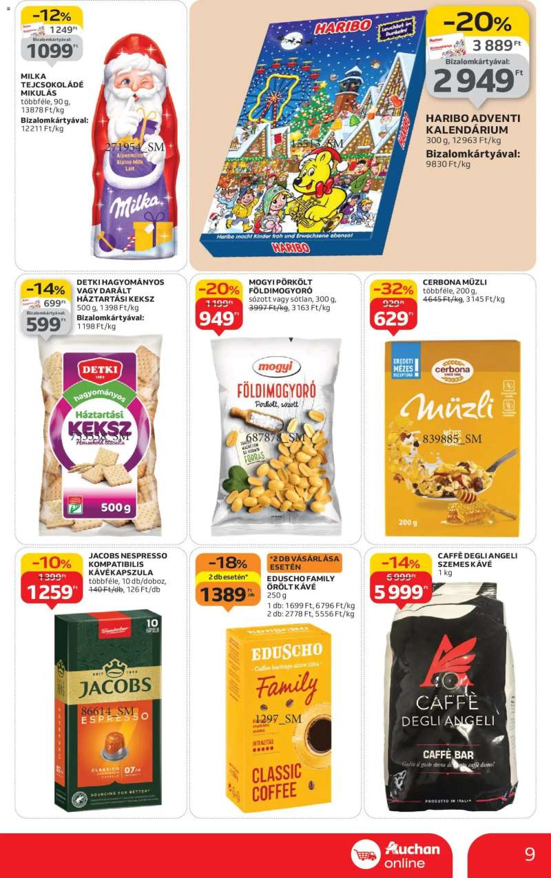 Auchan Szupermarket akciós újság 9 oldal