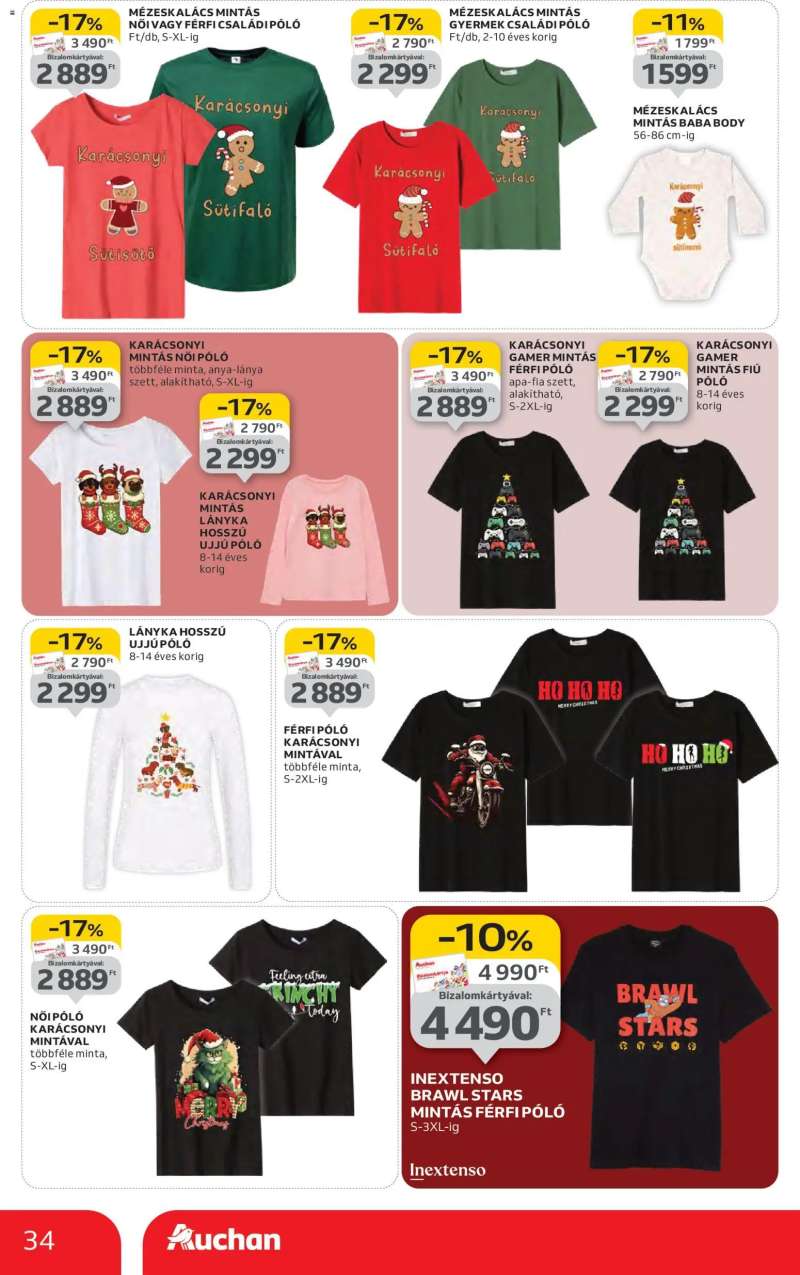 Auchan Karácsonyi ajándék ajánlataink 34 oldal