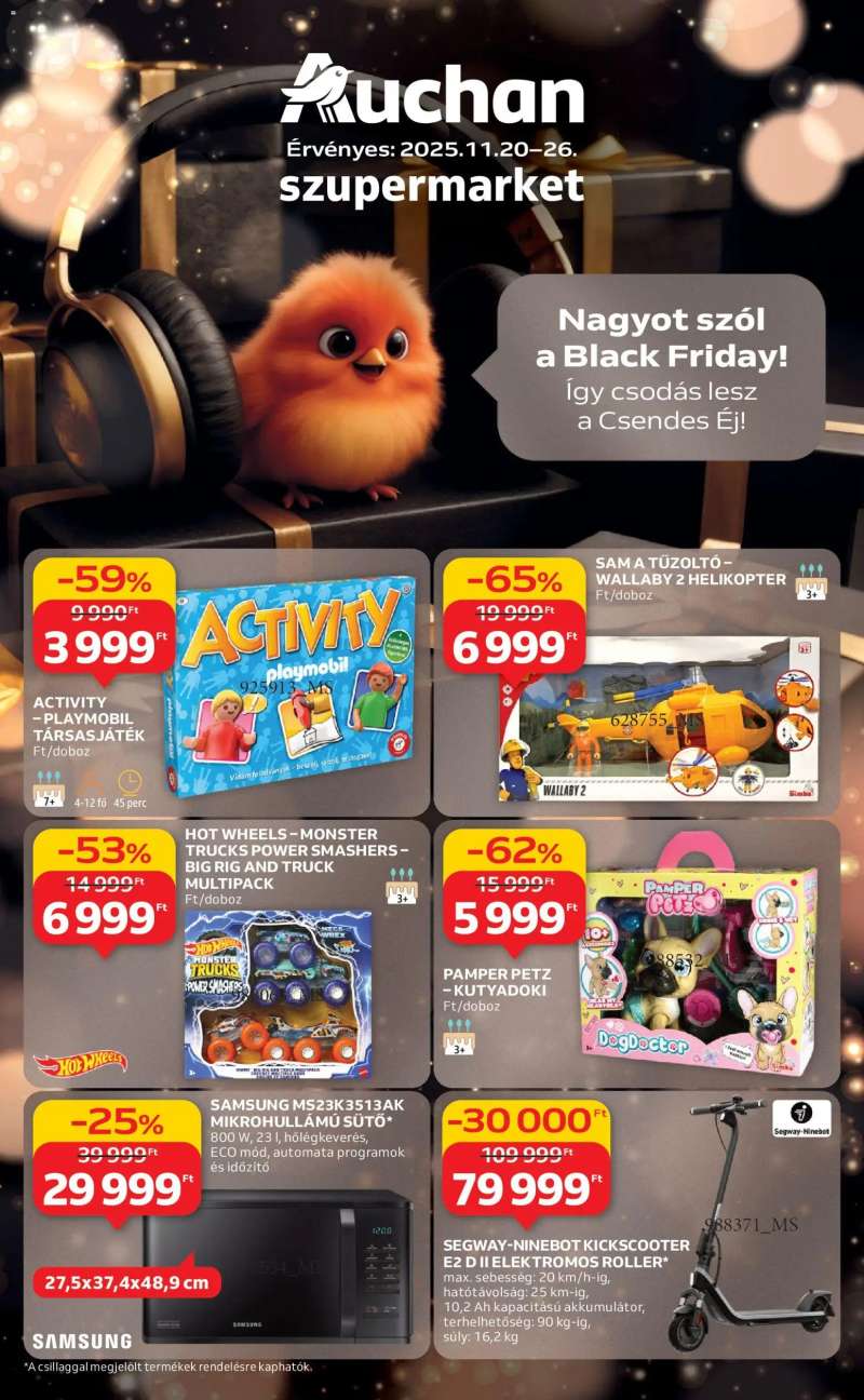 Auchan Black Friday - Szupermarket 1 oldal