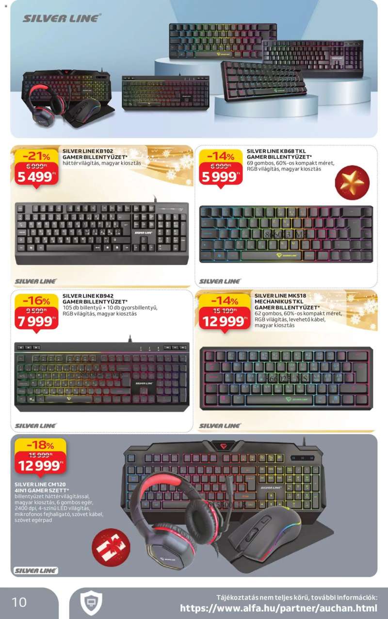 Auchan Hipermarket gamer ajánlataink 10 oldal