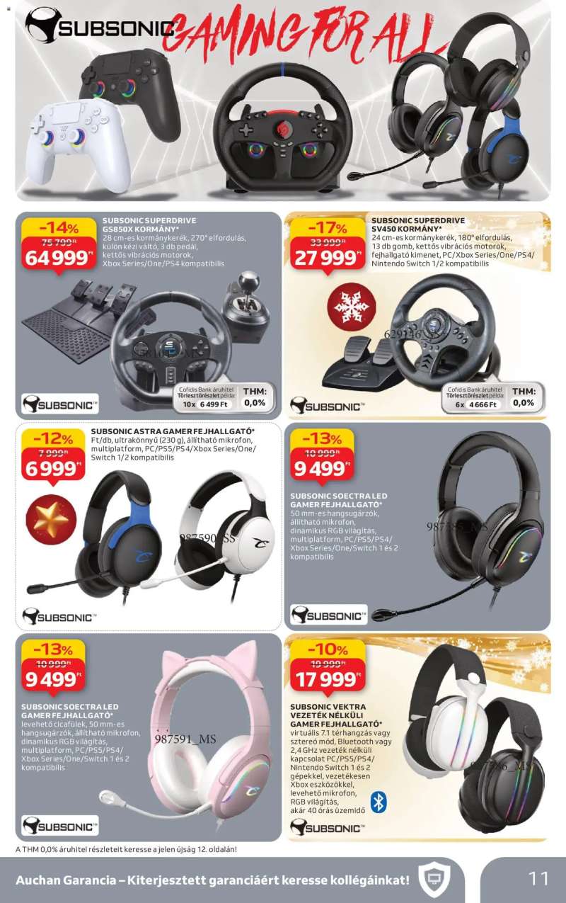 Auchan Hipermarket gamer ajánlataink 11 oldal