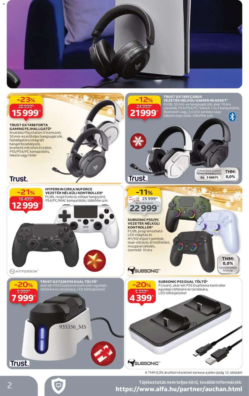 Auchan Hipermarket gamer ajánlataink 2 oldal