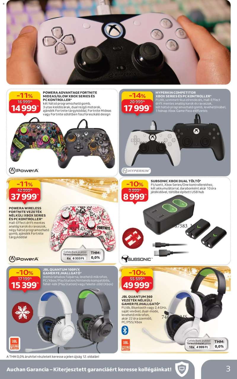 Auchan Hipermarket gamer ajánlataink 3 oldal