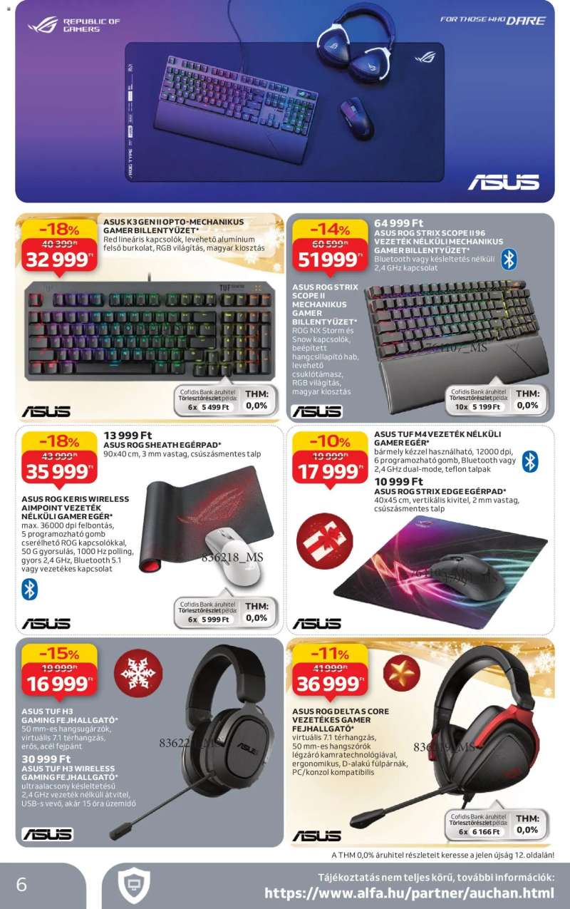 Auchan Hipermarket gamer ajánlataink 6 oldal
