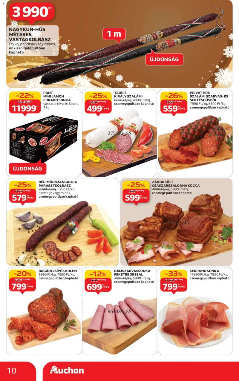 Auchan Karácsonyi prémium élelmiszer hipermarket ajánlataink 10 oldal