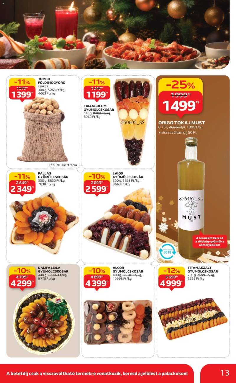 Auchan Karácsonyi prémium élelmiszer hipermarket ajánlataink 13 oldal