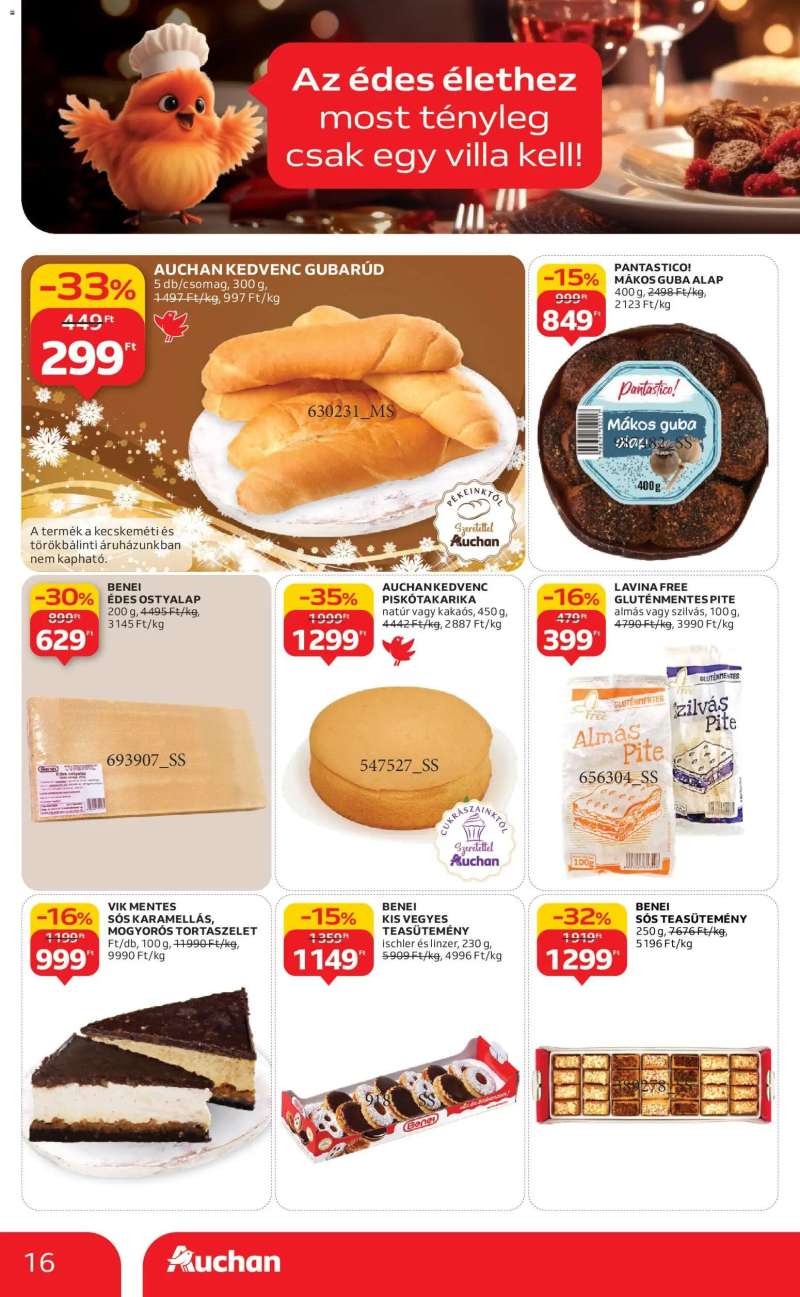 Auchan Karácsonyi prémium élelmiszer hipermarket ajánlataink 16 oldal