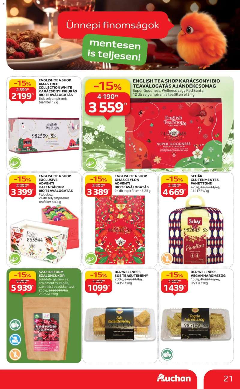 Auchan Karácsonyi prémium élelmiszer hipermarket ajánlataink 21 oldal