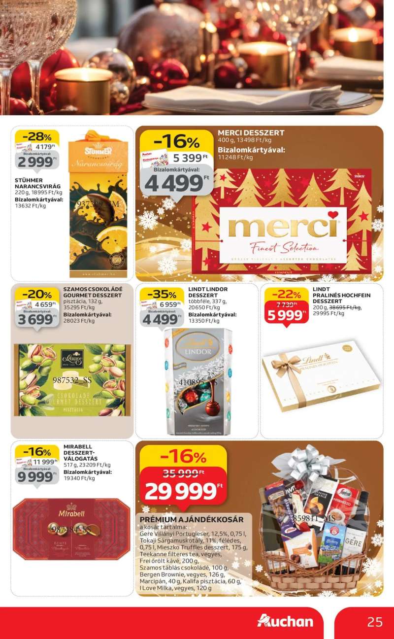 Auchan Karácsonyi prémium élelmiszer hipermarket ajánlataink 25 oldal