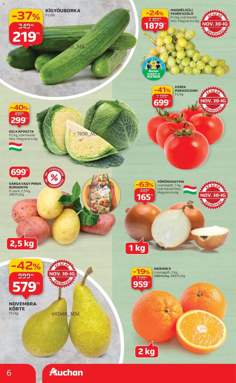Auchan Akciós újság Auchan 6 oldal