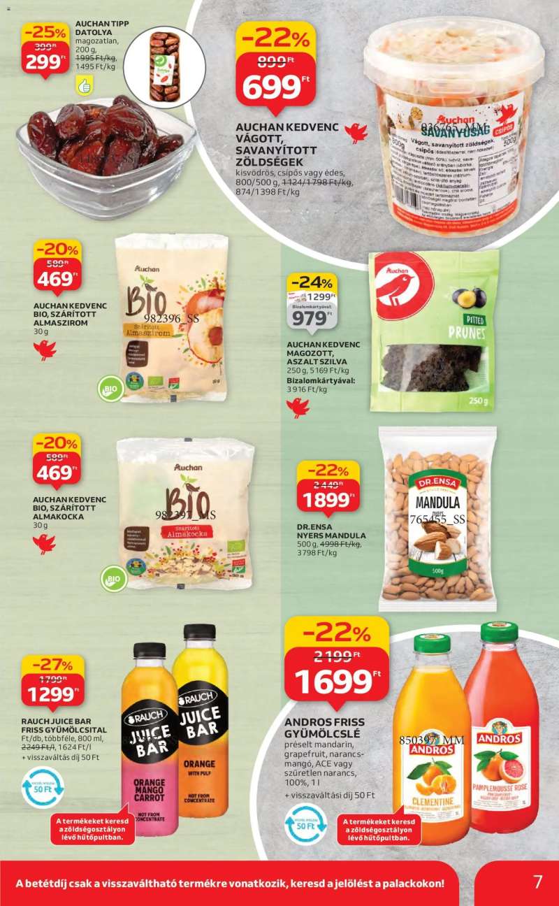 Auchan Akciós újság Auchan 7 oldal