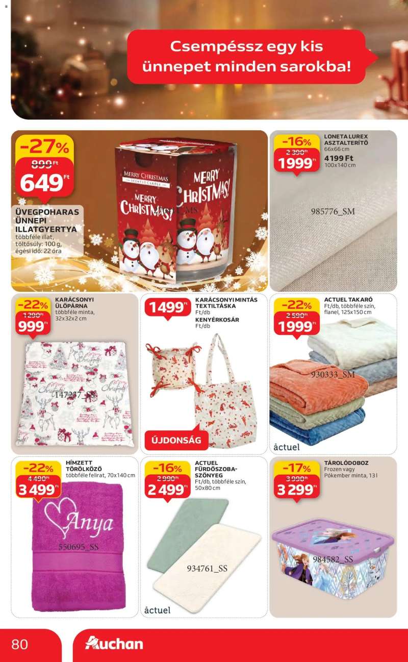 Auchan Akciós újság Auchan 80 oldal