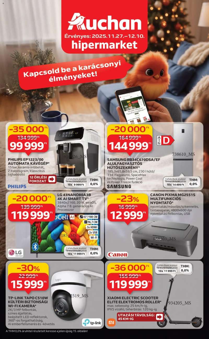 Auchan Elektronikai ajánlataink 1 oldal