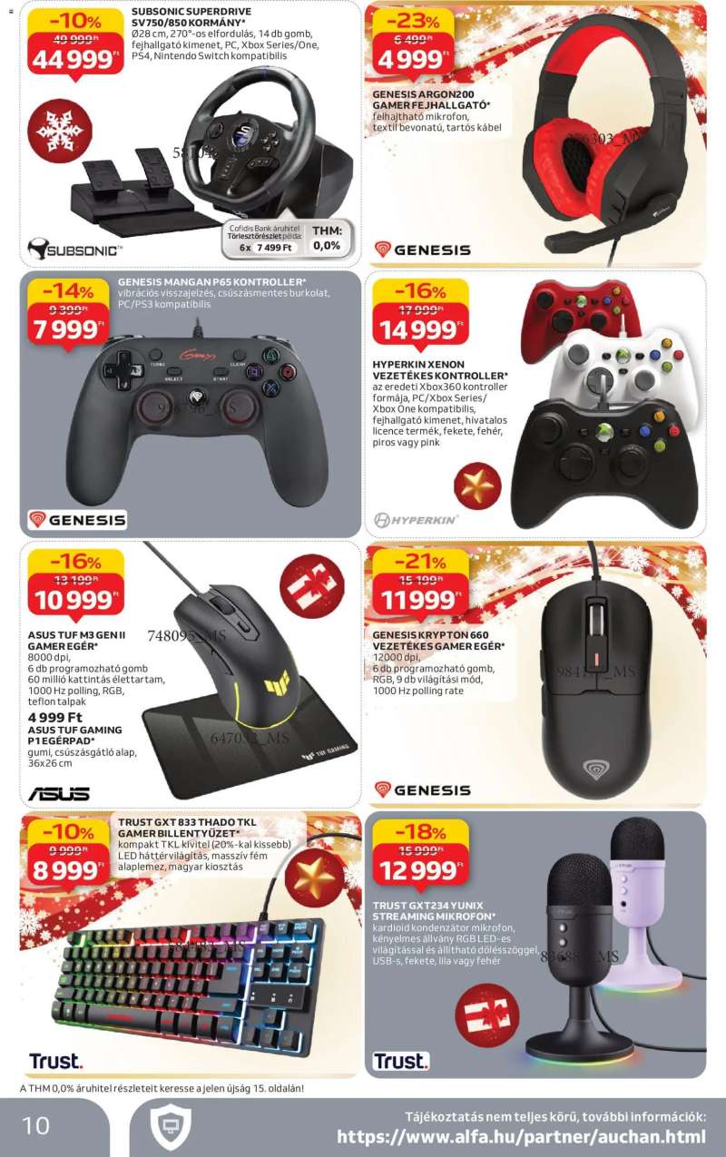 Auchan Elektronikai ajánlataink 10 oldal