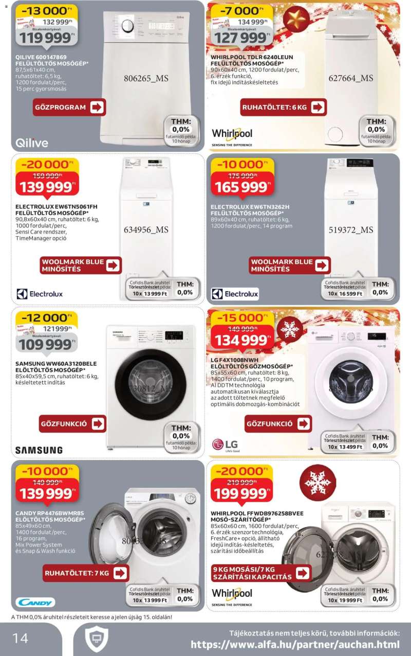 Auchan Elektronikai ajánlataink 14 oldal