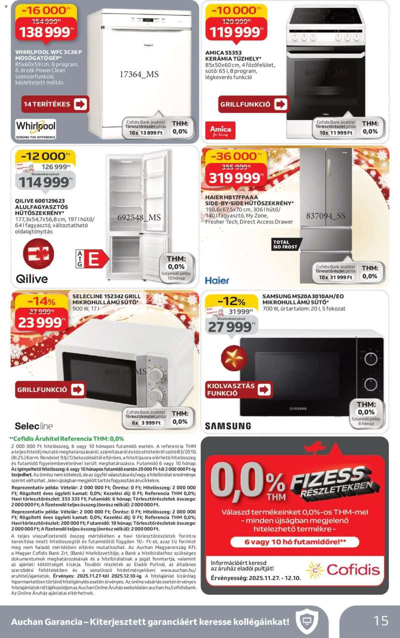 Auchan Elektronikai ajánlataink 15 oldal