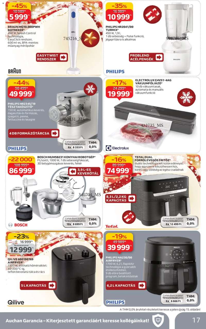 Auchan Elektronikai ajánlataink 17 oldal