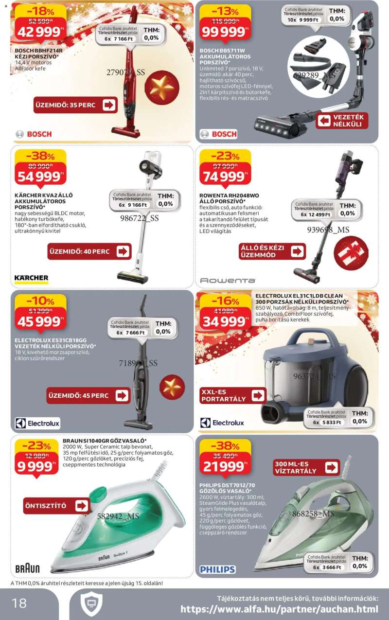 Auchan Elektronikai ajánlataink 18 oldal