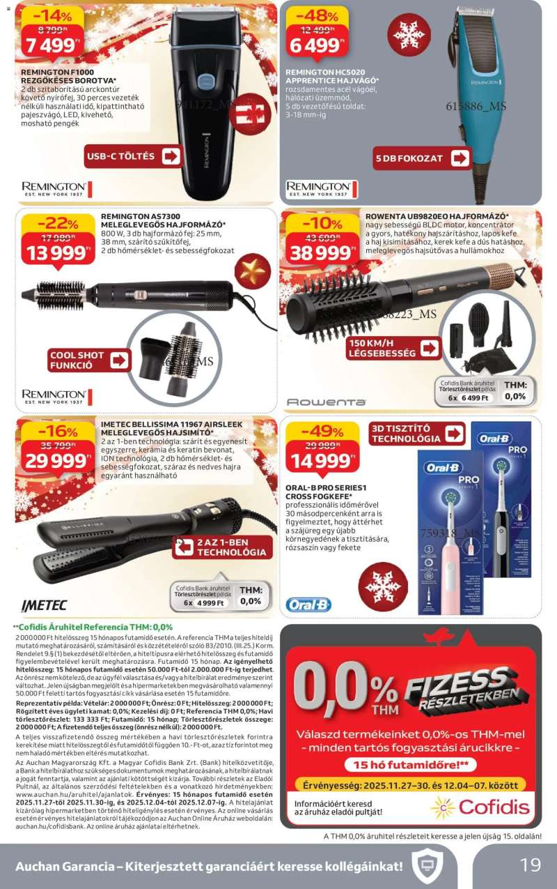 Auchan Elektronikai ajánlataink 19 oldal