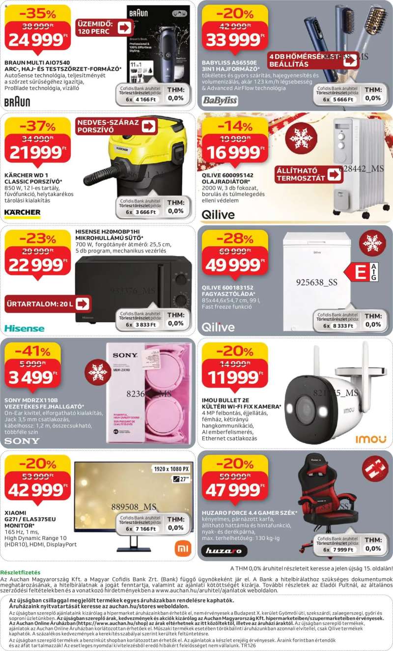 Auchan Elektronikai ajánlataink 20 oldal