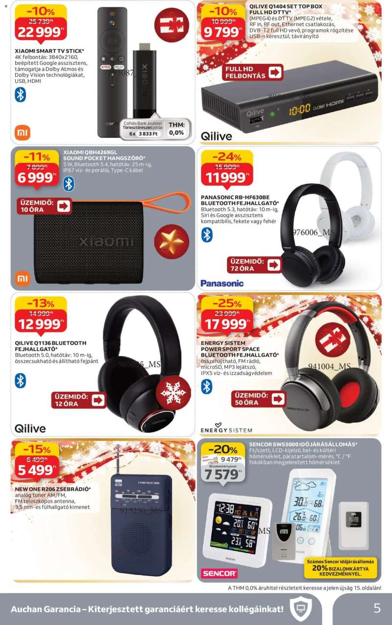 Auchan Elektronikai ajánlataink 5 oldal