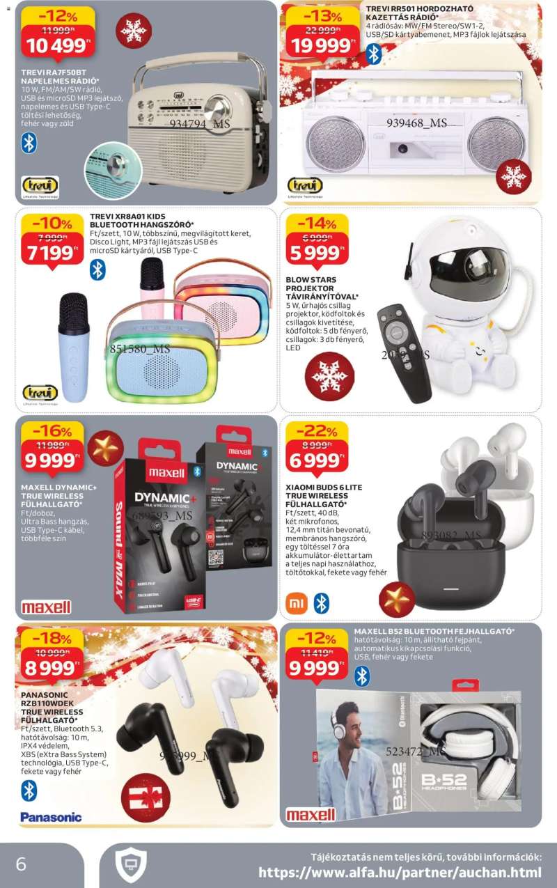 Auchan Elektronikai ajánlataink 6 oldal