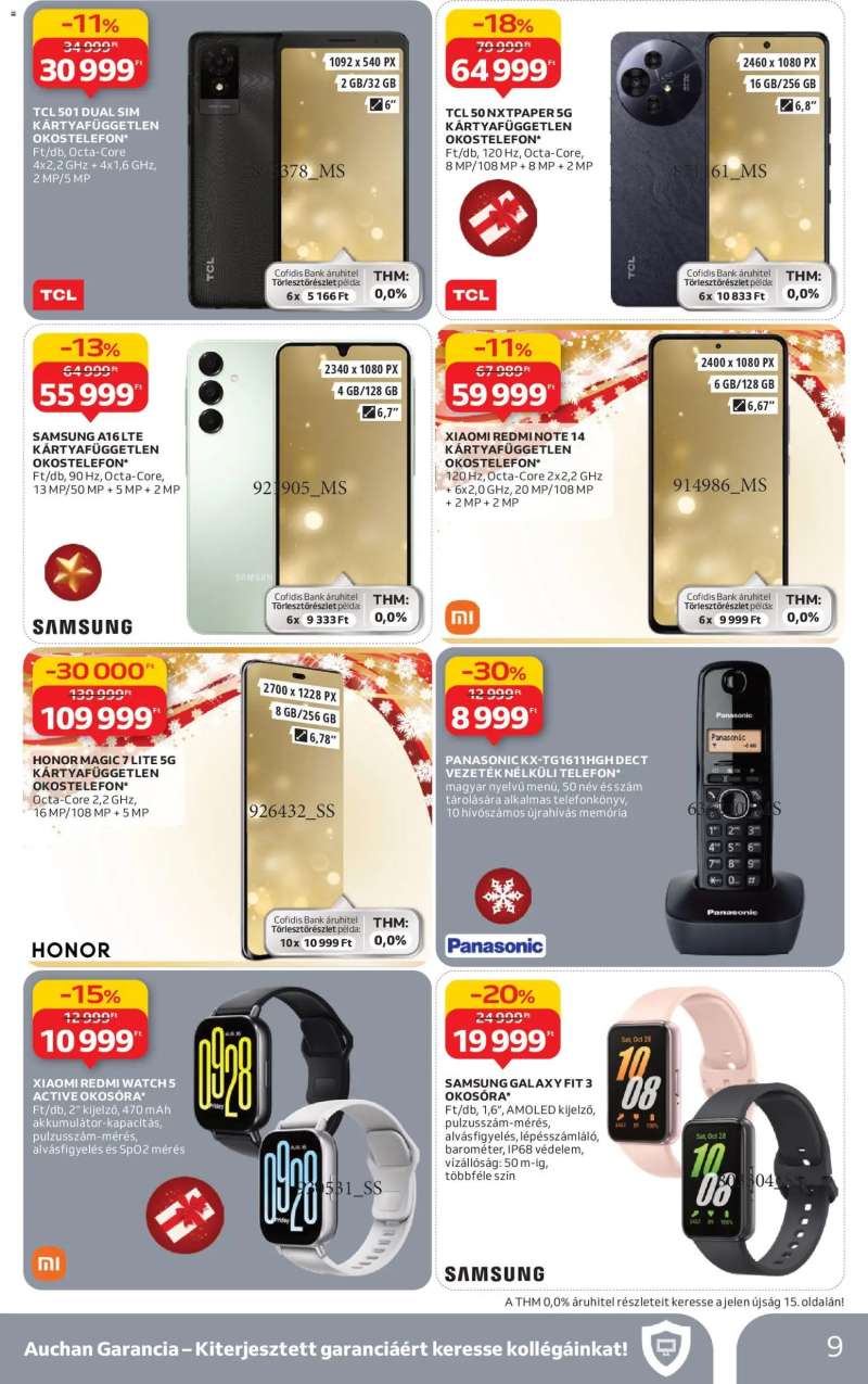 Auchan Elektronikai ajánlataink 9 oldal
