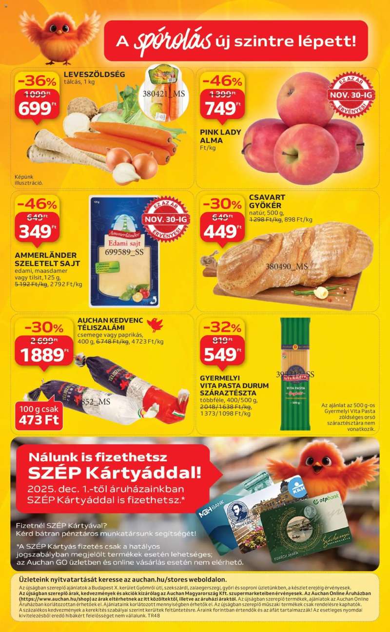 Auchan Szupermarket akciós újság 12 oldal