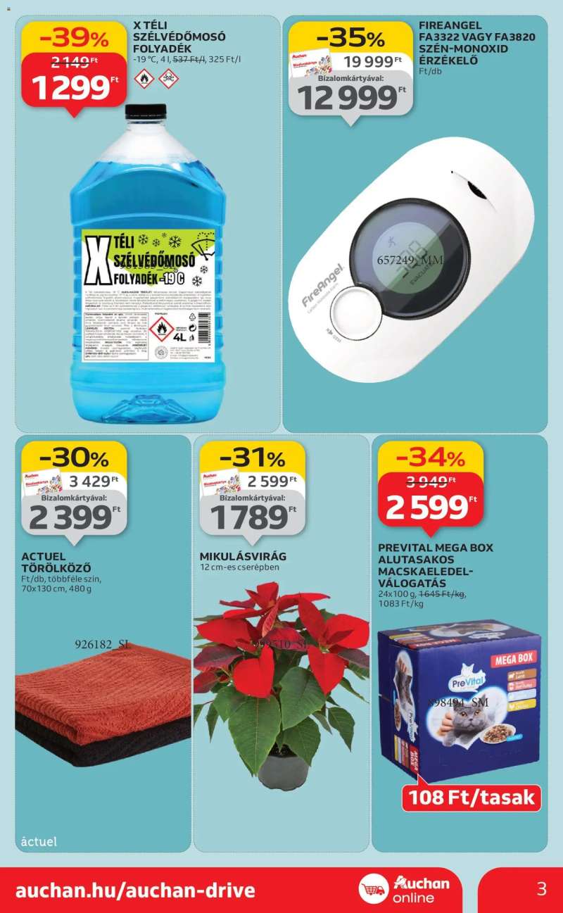 Auchan Szupermarket akciós újság 3 oldal