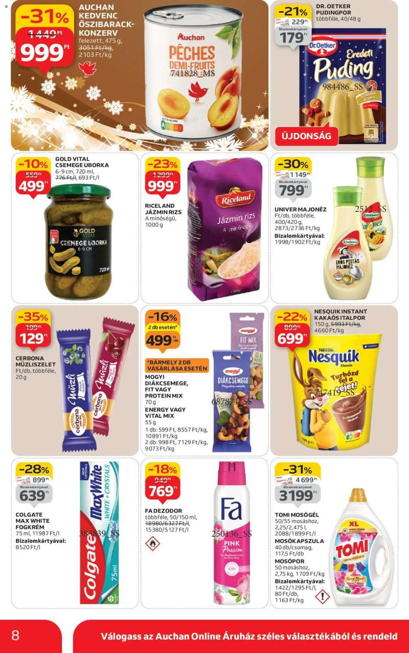 Auchan Szupermarket akciós újság 8 oldal
