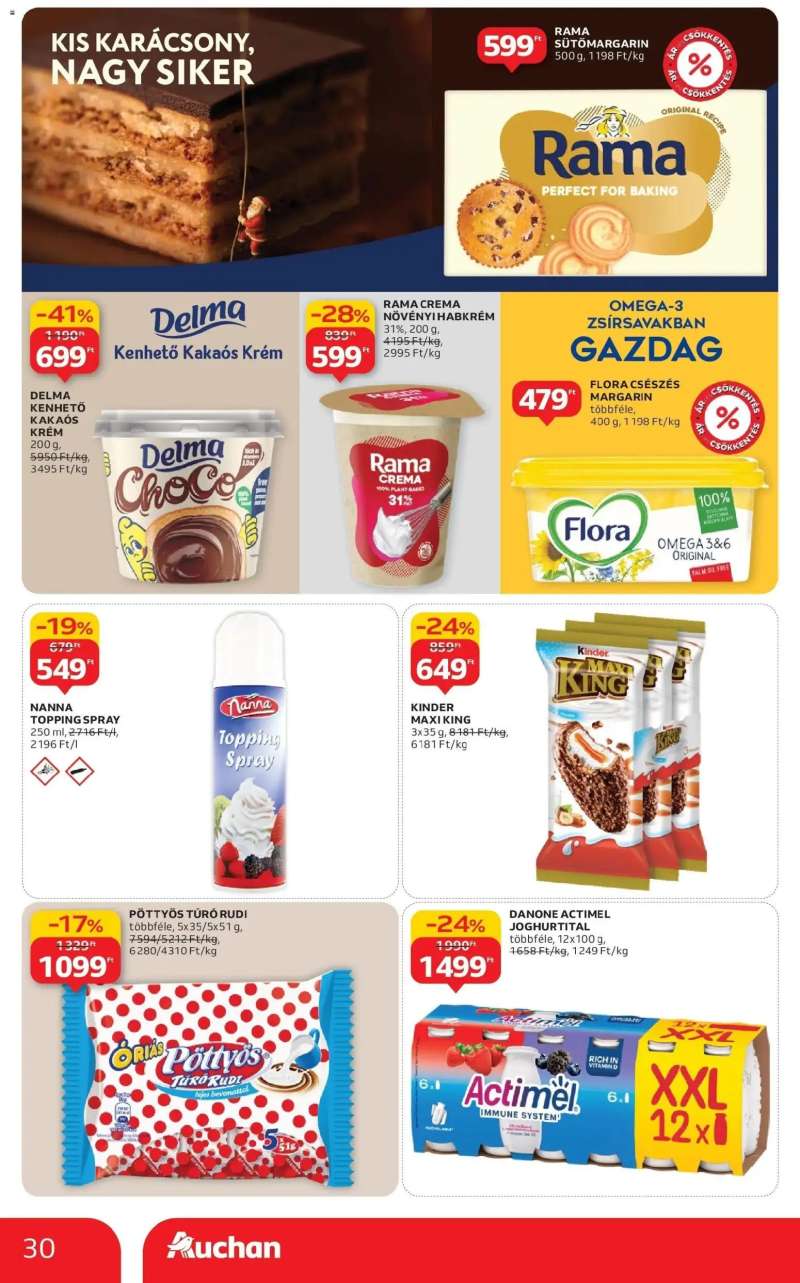 Auchan Auchan újság érvényessége 12.10.-ig 30 oldal