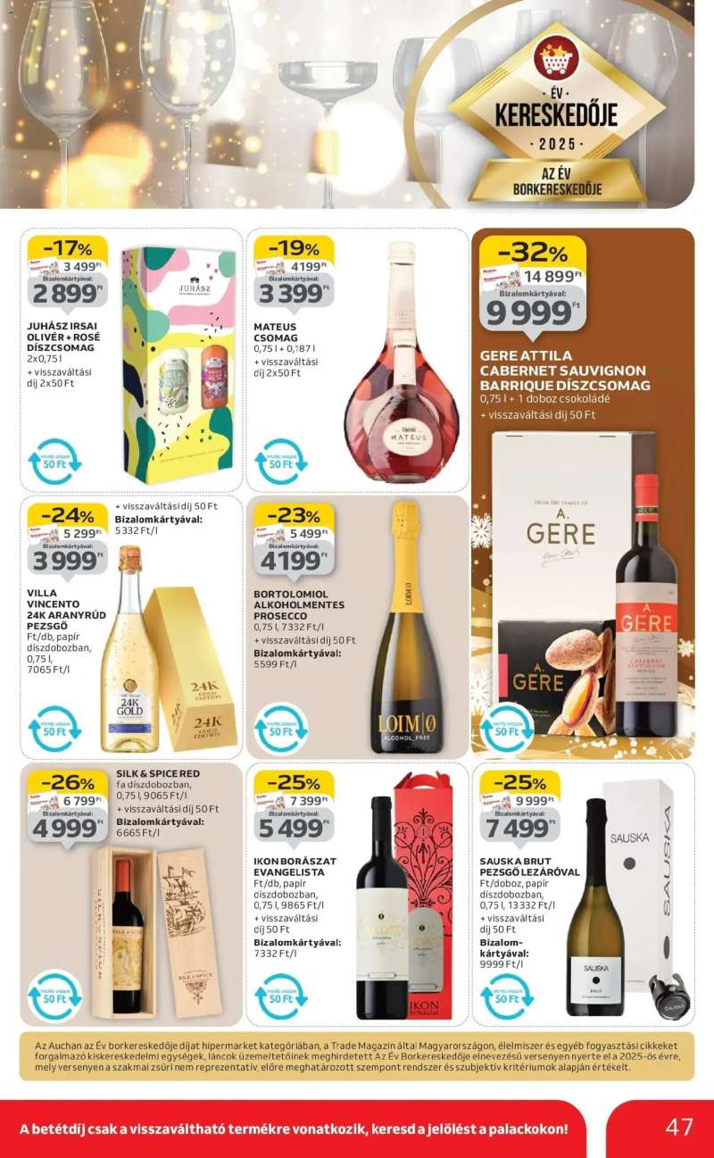 Auchan Auchan újság érvényessége 12.10.-ig 47 oldal