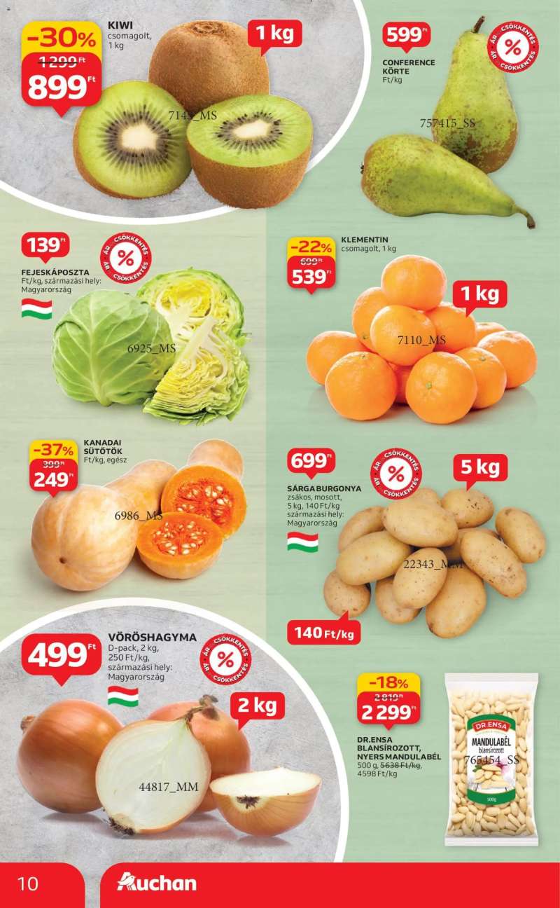 Auchan Akciós újság Auchan 10 oldal