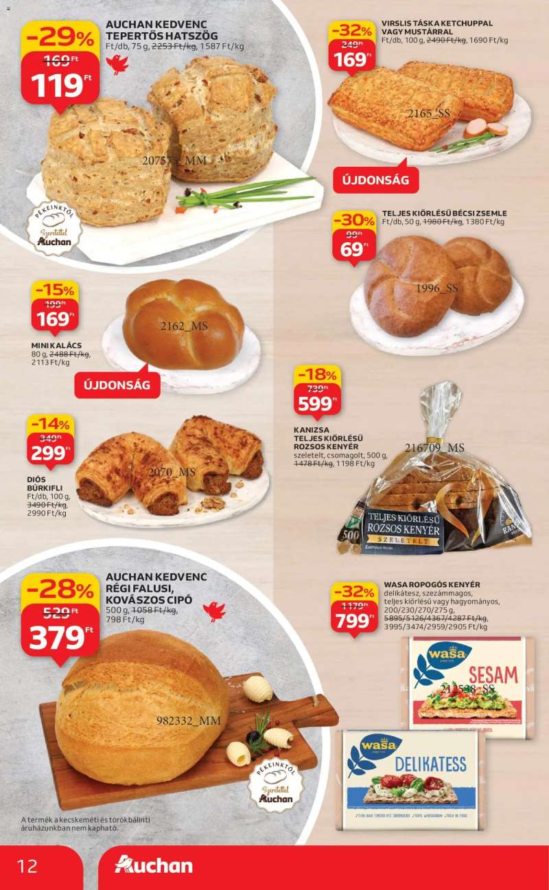 Auchan Akciós újság Auchan 12 oldal