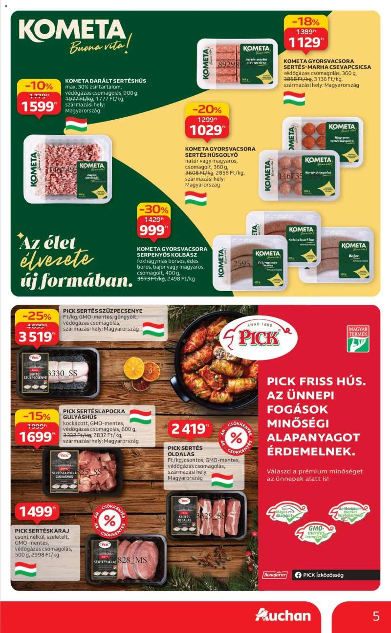 Auchan Akciós újság Auchan 5 oldal