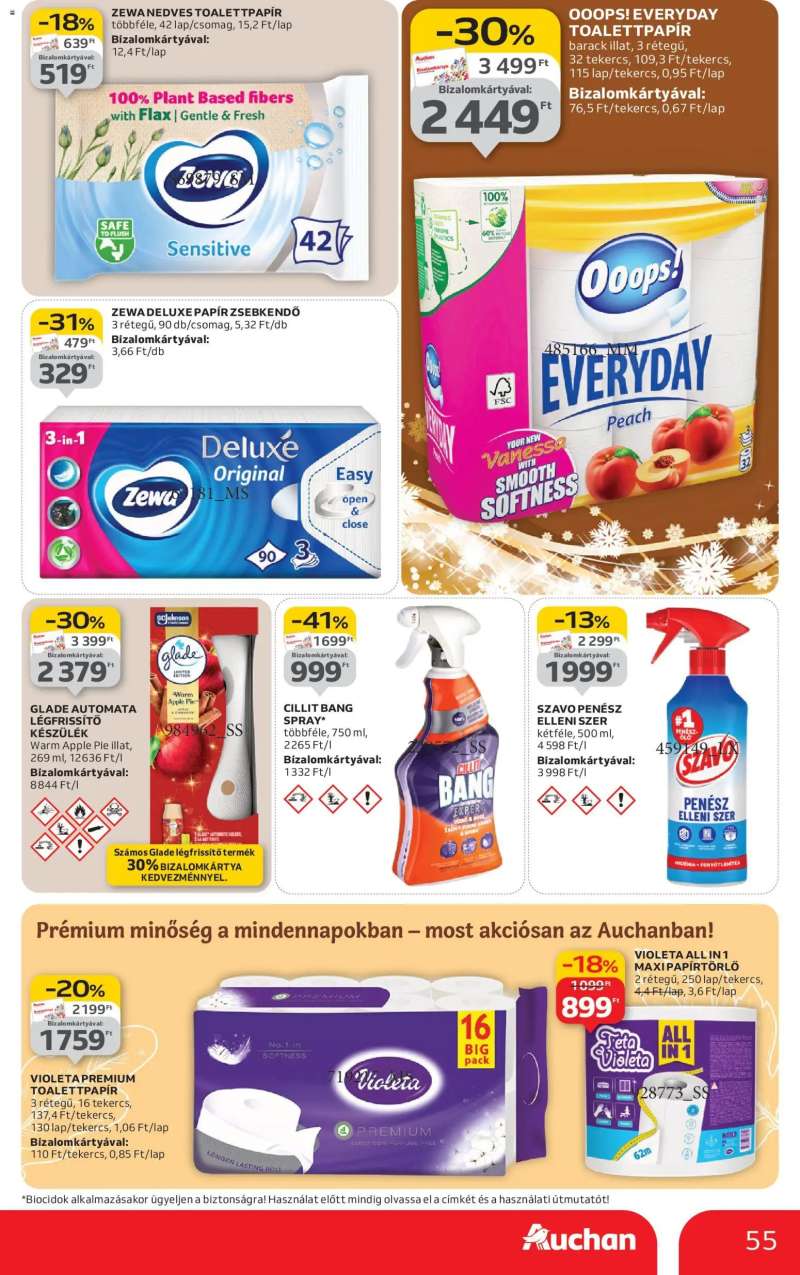 Auchan Akciós újság Auchan 55 oldal