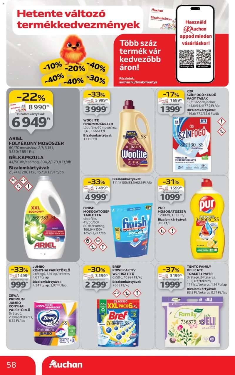 Auchan Akciós újság Auchan 58 oldal